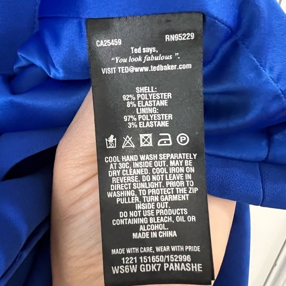 Ted Baker Panashe Cut out Dress - Size 4 US 10 - Picture 9 of 11